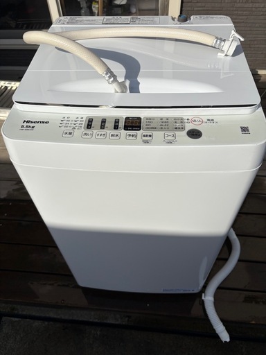 2022年製Hisense ハイセンス縦型洗濯機 HW-55E2W 5.5㎏ (HT屋 配達辞