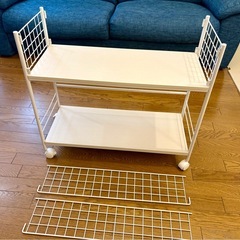 収納ラックキャスター付きワゴン③ マルチラック　ニトリの画像