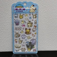 【正規品】韓国限定 ポケモン キャンディーボンボンシール 4枚セットの画像