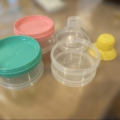 ピジョン 3段 ミルカー 粉ミルクケース 粉ミルク入れ お出かけの画像