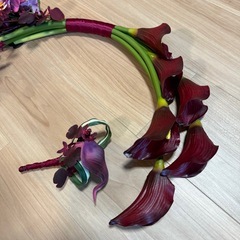 ウェディング バレリーナブーケ ブートニア ウェルカムスペース 造花セットの画像