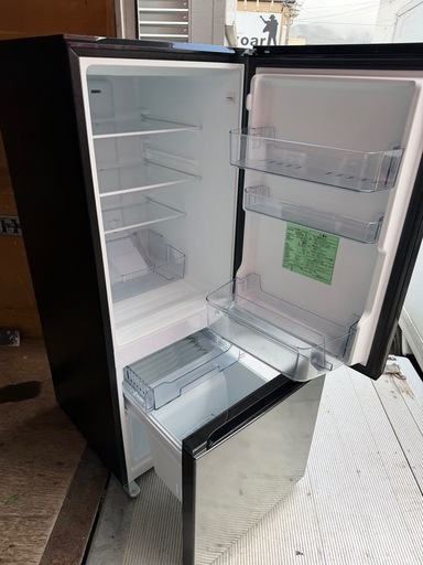 NO B866?福岡市内配送設置無料✨?ヤマダオリジナル 冷蔵庫 159L 右開き 2ドア 幅48.6cm 一人暮し向け 耐熱トップテ