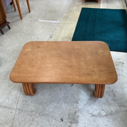 今2602-1322 折りたたみ テーブル 木製 キズ汚れ有り (ニューゲート