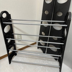 組み立て シューズラック 大 小 2個セットの画像