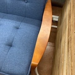 🛋️NITORI ニトリ🛋️2人掛けソファ🛋️ルッキ2🛋️ブルー🛋️コンパクト🛋️2930の画像