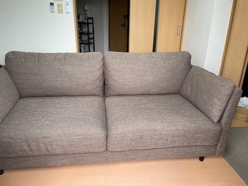 ニトリ ソファ 3人掛け ブラウン 茶色 (平田) 京終のソファ《3人掛け