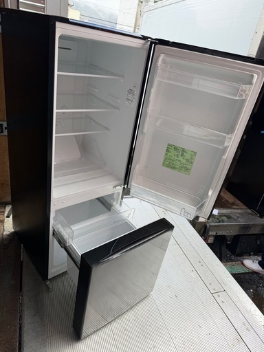 NO B869?福岡市内配送設置無料✨?アイリスオーヤマ 冷蔵庫 156L 自動霜取機能付き (幅約48cm) 冷凍室48L 右開き 