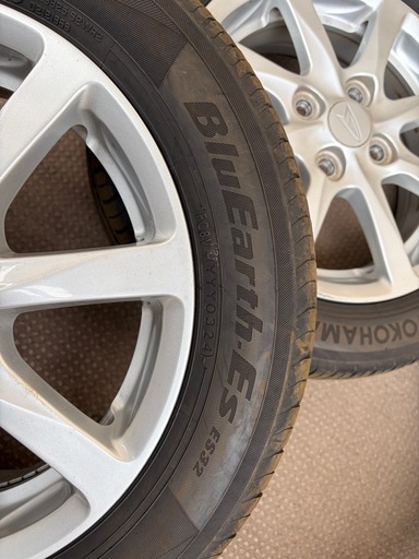 155/65R14 YOKOHAMA 2023年　ダイハツ純正14インチアルミホイール　タント、ムーブ、キャンバス等