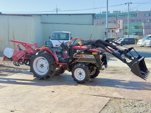 ヤンマー　トラクター　F-220 フロントローダー付き 4WD　22馬力　UFO　片培土器　農機  全動作確認済み　陸送可能 下取りOK　