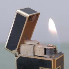 dunhill ダンヒル ガスライター ゴールド ブラック 喫煙グッズ キャンプ 焚火 アウトドア 札幌 西区 西野の画像