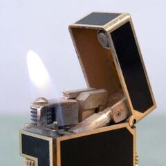 dunhill ダンヒル ガスライター ゴールド ブラック 喫煙グッズ キャンプ 焚火 アウトドア 札幌 西区 西野の画像