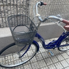 【譲渡先仮確定中】シティサイクル 自転車 (子供用座席あり)の画像
