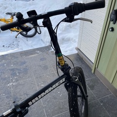 【一名様商談中】MMER(ハマー) FDB206FAT-BIKE 20インチ 極太3.0タイヤ 折りたたみ式 自転車 シマノ製6段変速/前後Vブレーキシステム   ブラック　①の画像