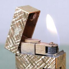 dunhill ダンヒル ガスライター ゴールド 喫煙グッズ キャンプ 焚火 アウトドア 札幌 西区 西野の画像