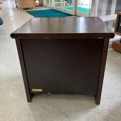 上2602-1328 フランスベッド ナイトテーブル ベッドサイド テーブル 引き出し付き キズ汚れ有りの画像