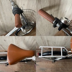 防災サイクル AERO 20型 折りたたみ自転車 6段変速 LEDオートライト付 空気入れ不要の画像