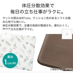ニトリ　キッチンマットの画像