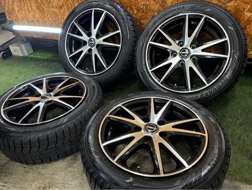 185/55R16?YOKOHAMAスタッドレスタイヤ+アルミセット?デザイン性の良いアルミです‼️お車のイメージチェンジに?委