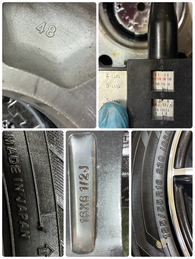 185/55R16?YOKOHAMAスタッドレスタイヤ+アルミセット?デザイン性の良いアルミです‼️お車のイメージチェンジに?委