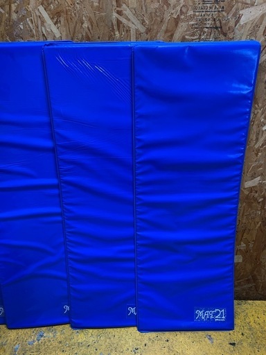 a(7846) ②Senoh セノー エアロビクスマット MAT21 5枚セット ブルー 横幅54cm 縦150cm 厚み2cm ストレッチマット 直接引き取りも歓迎 大阪