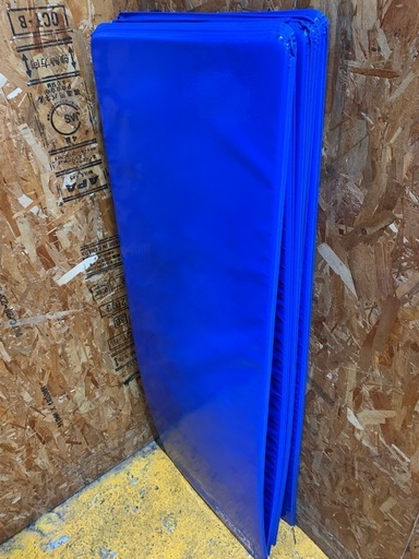 a(7846) ②Senoh セノー エアロビクスマット MAT21 5枚セット ブルー 横幅54cm 縦150cm 厚み2cm ストレッチマット 直接引き取りも歓迎 大阪