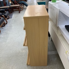 今2602-1334 木製 ディスプレイ ラック ナチュラル キズ汚れ有りの画像