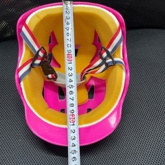 キッズ　ピンクヘルメットの画像