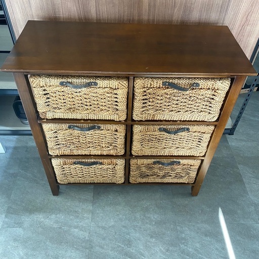 格安掲載！ アジアン家具 籐のチェスト 3段 収納家具 札幌市白石区 モノリス C165
