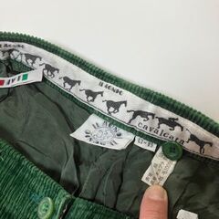 USED/古着 CAVALCATA  緑 コーデュロイ ズボン パンツ グリーン サイズ32の画像