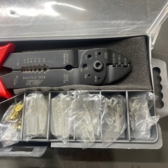 圧着工具セット 赤黒 コンパクトの画像