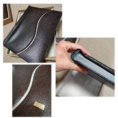 A. 変身写真用　アルバム大小セット+アルバム専用アタッシュケース　3点セット　PUレザー（ダークブラウンセット）自作アルバムキットの画像