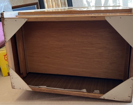 昭和レトロ7段箪笥オレンジ花柄 (シロコ) 三春の収納家具《タンス