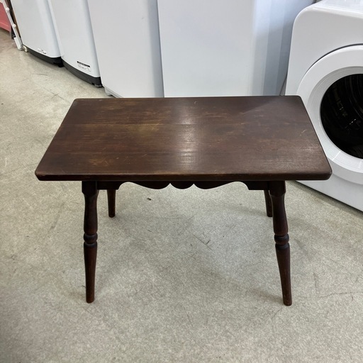 坂2602-1337 北海道民芸家具 木製 ローテーブル ベッドサイド テーブル