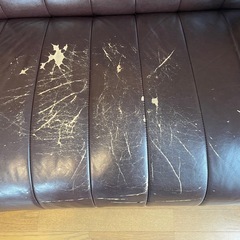 2人掛け合皮ソファの画像