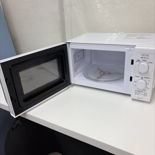 【?買取市場 6ヶ月保証】R077 ☀️ NEOVE 電子レンジ（17L / 700W / 60Hz西日本専用）RMM-AT717-6