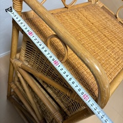 籐３段キャビネットの画像