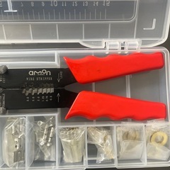 圧着工具セット 赤黒 コンパクトの画像