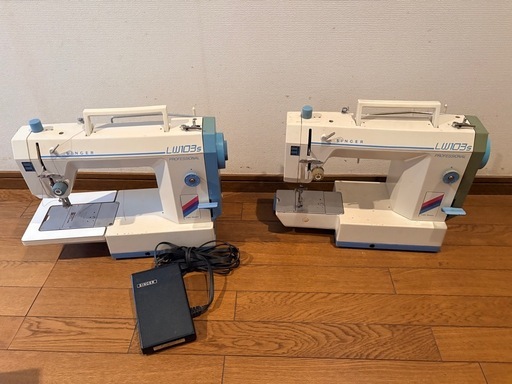 SINGER ミシン　
LW103s 職業用ミシン2台