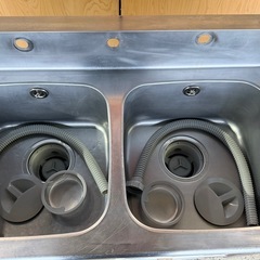 2槽シンク  1000x600x730(+150)の画像