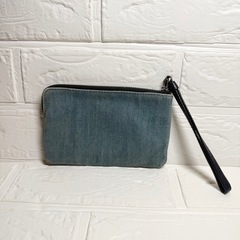 コーチ COACH デニムポーチ リストレット デニムリストレット デニムの画像