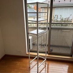 2/28まで　国産冷蔵冷凍庫、電子レンジ、全自動洗濯機、体重計、鏡、棚の画像