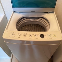 2/28まで　国産冷蔵冷凍庫、電子レンジ、全自動洗濯機、体重計、鏡、棚の画像