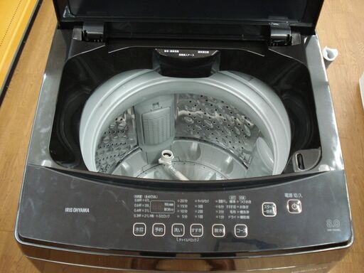 【店頭受け渡し】　アイリスオーヤマ　全自動洗濯機　8.0kg　IAW-T803BL　2020年製　中古品　￥23,980