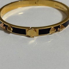 ケイトスペードバングル黒金の画像