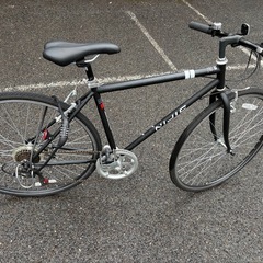 【決定しました】【美品】クロスバイク 26インチ ブラック 6段変速の画像