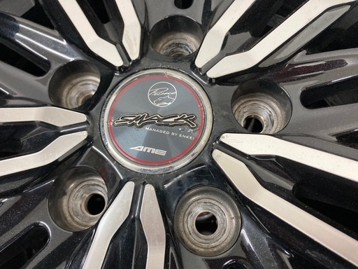 AME SMACK 15インチ PCD100 アルミ4本＋ブリヂストン 195/65R15 スタッドレス付