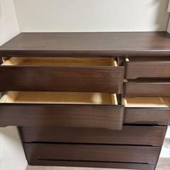 たんす　ダークブラウンの画像