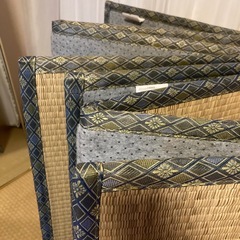 2つセット！引目織りのワンランク上の良質品！江戸間8畳 防ダニ 抗菌 防カビ い草 上敷き ラグマット カーペット 春日 江戸間/本間 の画像