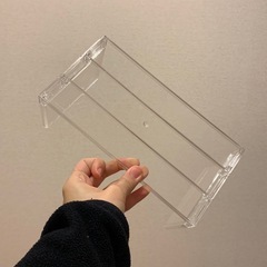 【無料譲渡】収納ボックス＆透明ディスプレイラックのセットの画像