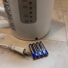 ニトリ　電気ケトル　Panasonic単4電池の画像